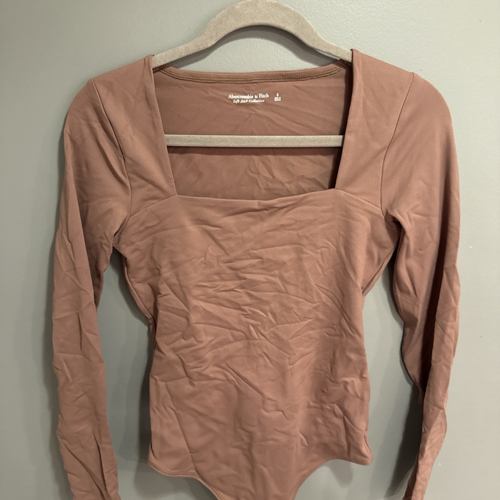 Abercrombie & Fitch Dusty Rose Long Sleeve Top